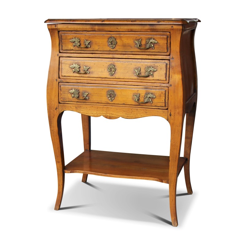 Ein Beistelltisch aus Kirschholz mit antiker Patina, signiert Mailfert. Drei Schubladen. Orleans. - Moinat - Sockeltische, Gueridons Ein Beistelltisch aus Kirschholz mit antiker Patina, signiert Mailfert. Drei Schubladen. Orleans. - Moinat - Sockeltische, Gueridons
